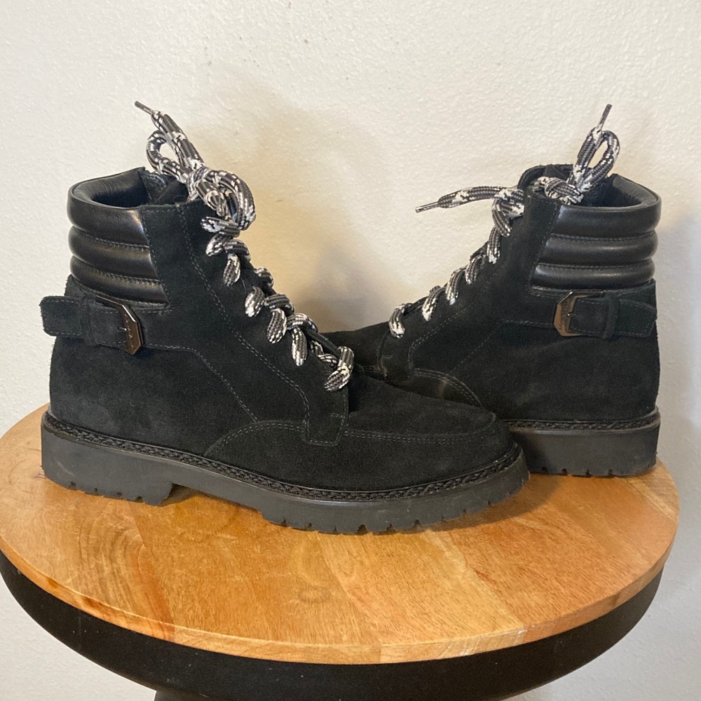 aquatalia suede lace up Mayra boots